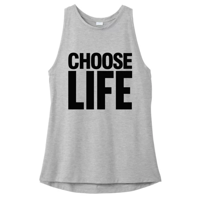 Choose Life Ladies Tri-Blend Wicking Tank