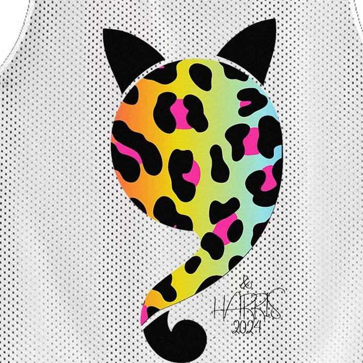 Comma La Cat Kamala Harris President 2024 Coma La Pin.K Mesh Reversible Basketball Jersey Tank