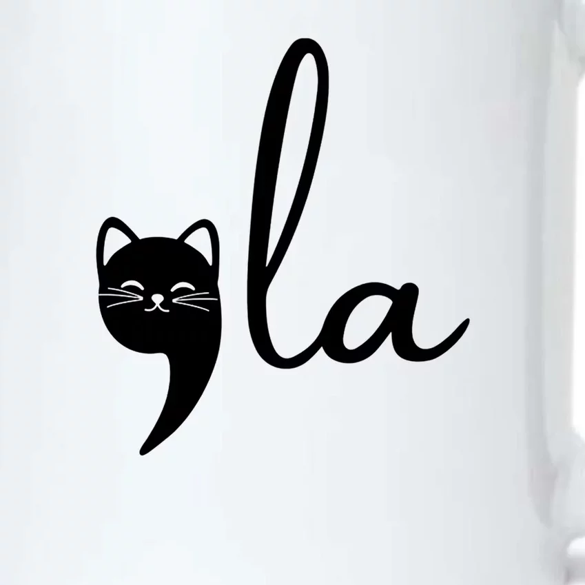 Comma La Cat Lady Kamala Harris Black Color Changing Mug