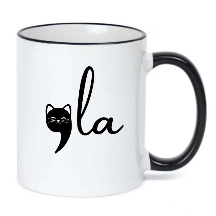 Comma La Cat Lady Kamala Harris Black Color Changing Mug