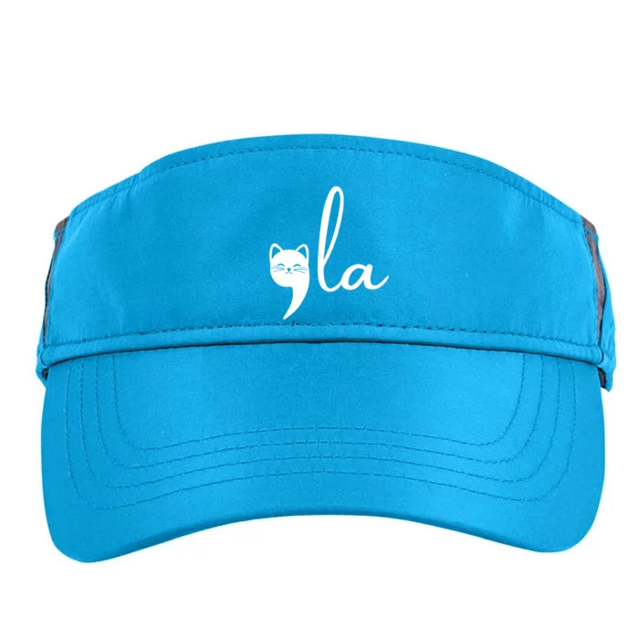 Comma La Cat Lady Kamala Harris Adult Drive Performance Visor