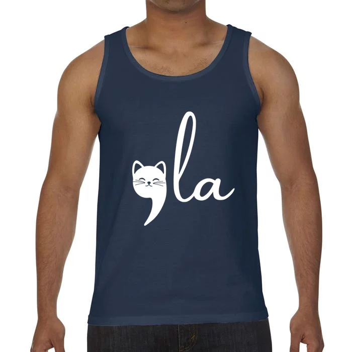 Comma La Cat Lady Kamala Harris Comfort Colors® Tank Top