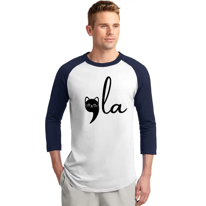 Comma La Cat Lady Kamala Harris Baseball Sleeve Shirt