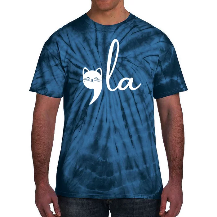 Comma La Cat Lady Kamala Harris Tie-Dye T-Shirt