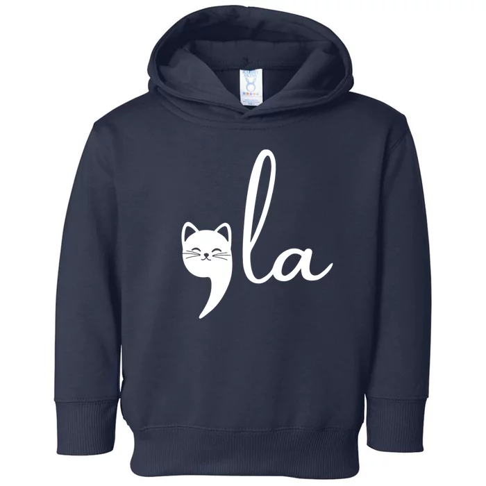 Comma La Cat Lady Kamala Harris Toddler Hoodie