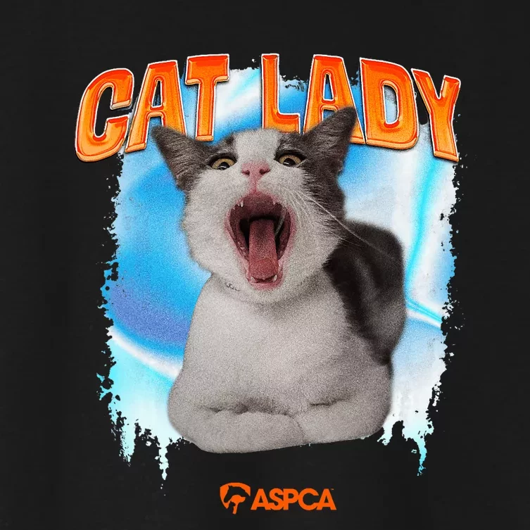 Cat Lady Women's Crop Top Tee