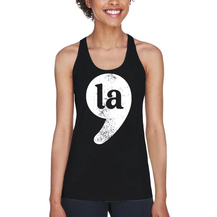 Comma La Women's Racerback Tank