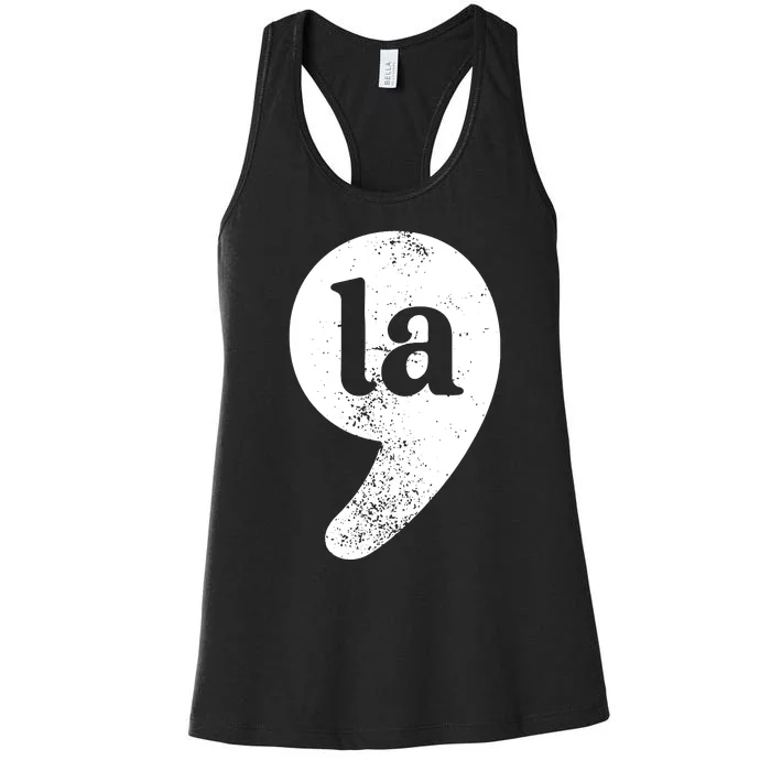 Comma La Women's Racerback Tank