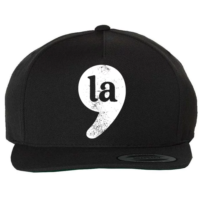 Comma La Wool Snapback Cap