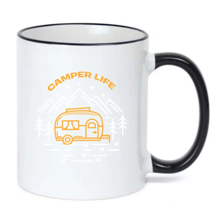 Camper Life Camper Van Gift Black Color Changing Mug