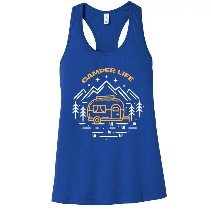 Camper Life Camper Van Gift Women's Racerback Tank