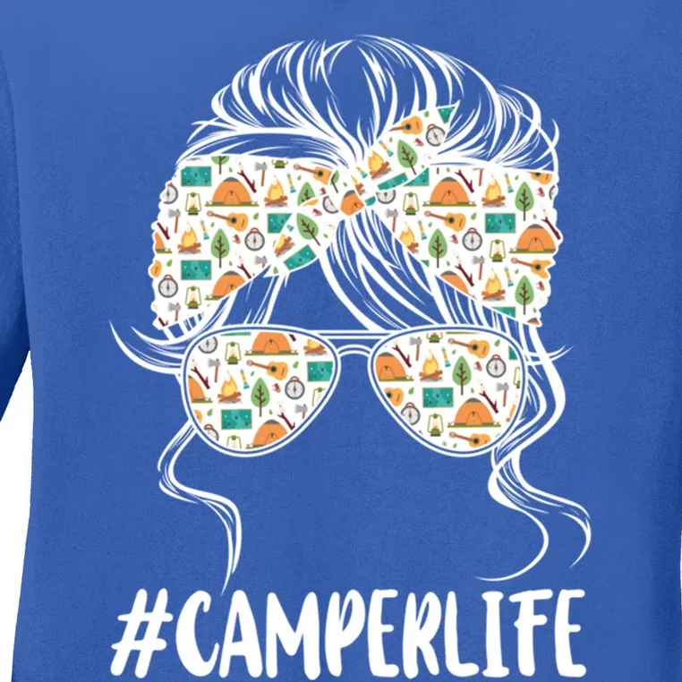 Camper Life Camping Lover Gift Ladies Long Sleeve Shirt