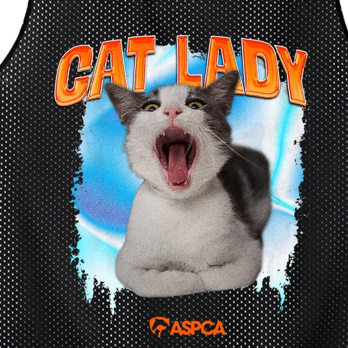 Cat Lady Mesh Reversible Basketball Jersey Tank