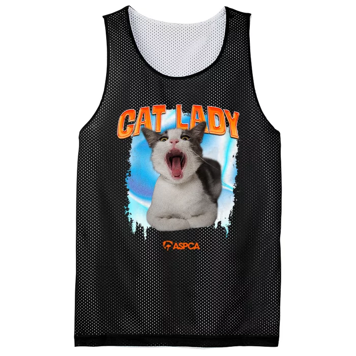 Cat Lady Mesh Reversible Basketball Jersey Tank