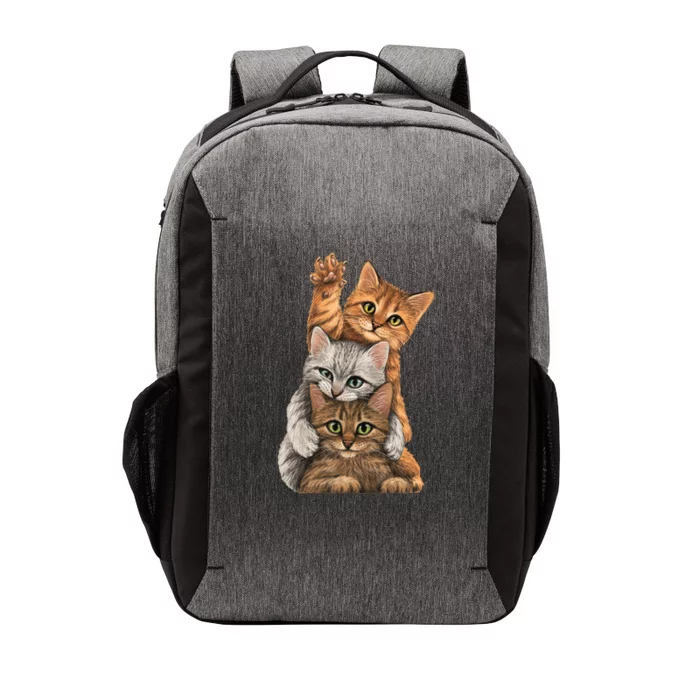 Cute Little Cats Playing Build Wall For Lovers Kitty Kittens Vector Backpack