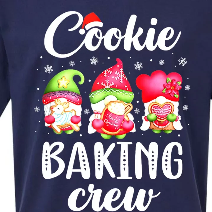 Cooking Lover Christmas Gnomes Cookie Baking Crew Pajamas Gift Sueded Cloud Jersey T-Shirt