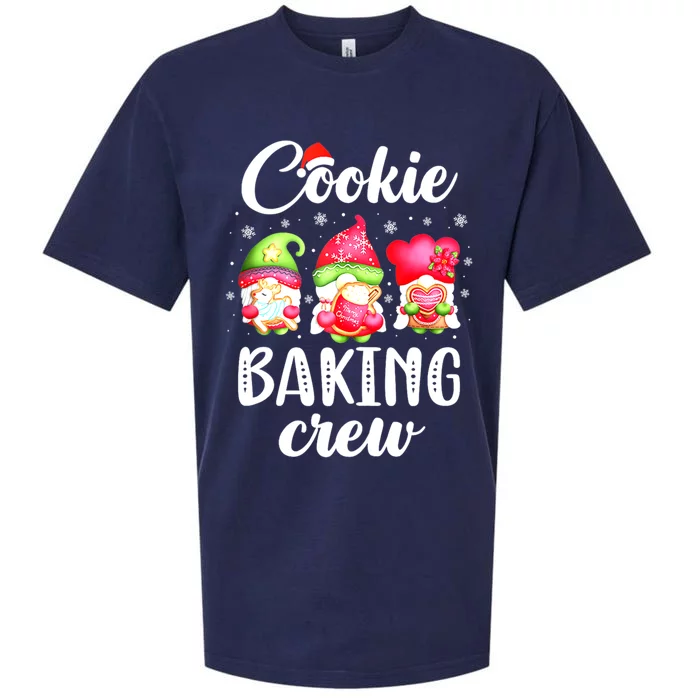 Cooking Lover Christmas Gnomes Cookie Baking Crew Pajamas Gift Sueded Cloud Jersey T-Shirt