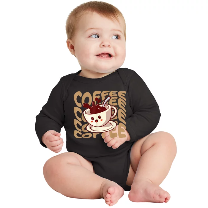 Coffee Lover Baby Long Sleeve Bodysuit