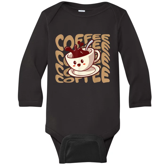 Coffee Lover Baby Long Sleeve Bodysuit