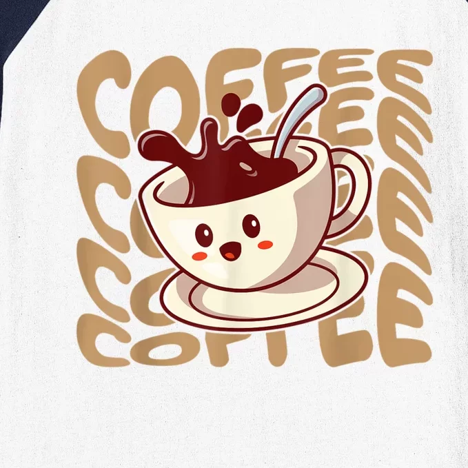 Coffee Lover Baseball Sleeve Shirt