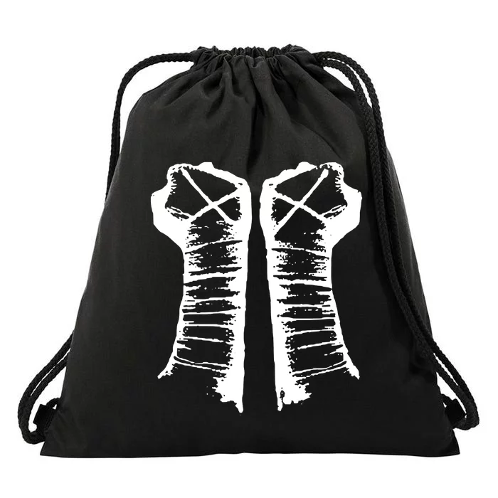 Chalk Line Cm Punk Fists Straight Edge Drawstring Bag