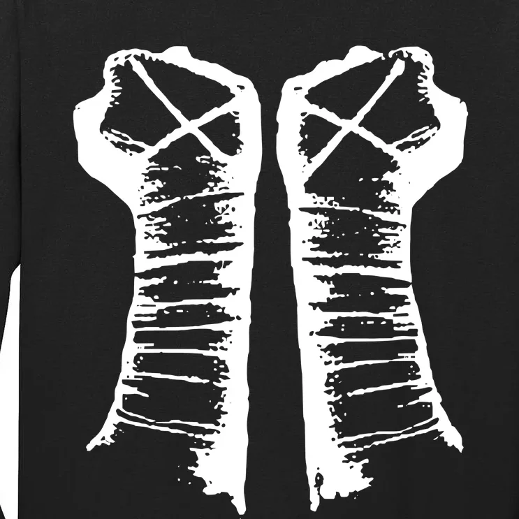 Chalk Line Cm Punk Fists Straight Edge Tall Long Sleeve T-Shirt