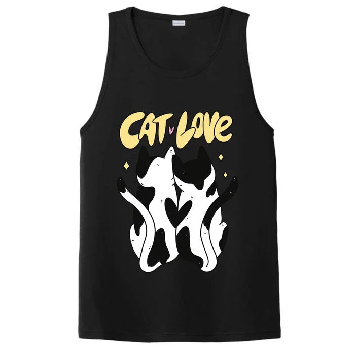 Cat Love Cute Gift Performance Tank