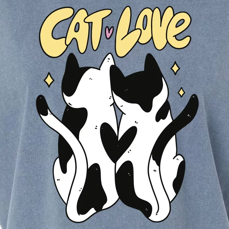 Cat Love Cute Gift Garment-Dyed Women's Muscle Tee