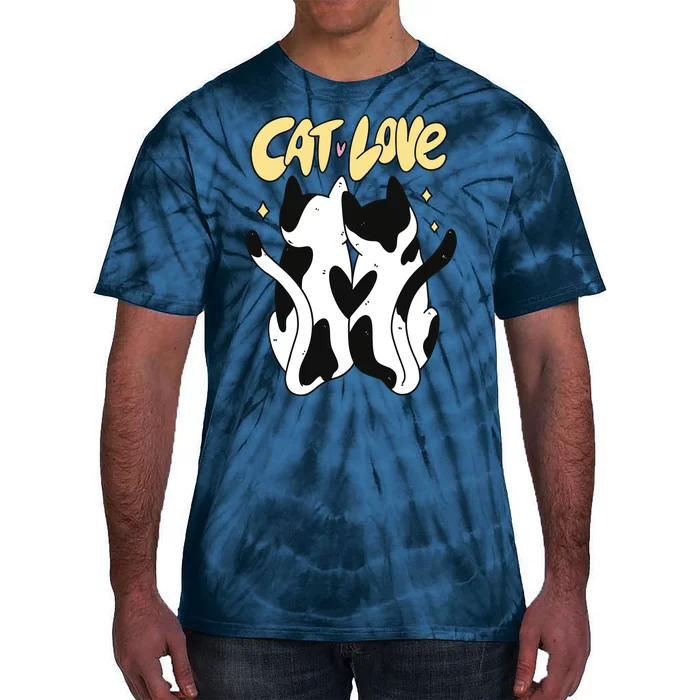 Cat Love Cute Gift Tie-Dye T-Shirt