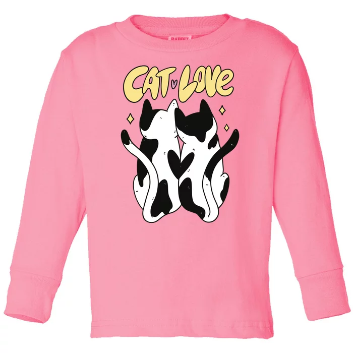 Cat Love Cute Gift Toddler Long Sleeve Shirt