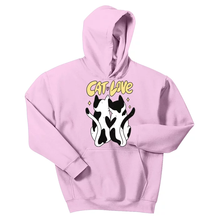 Cat Love Cute Gift Kids Hoodie