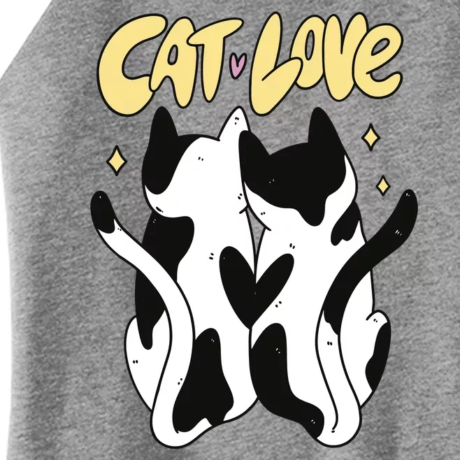 Cat Love Cute Gift Women’s Perfect Tri Rocker Tank