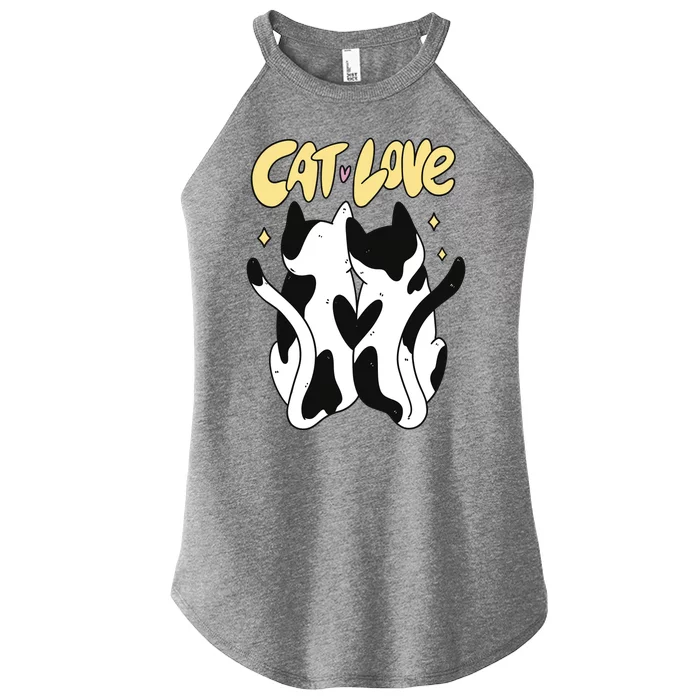 Cat Love Cute Gift Women’s Perfect Tri Rocker Tank