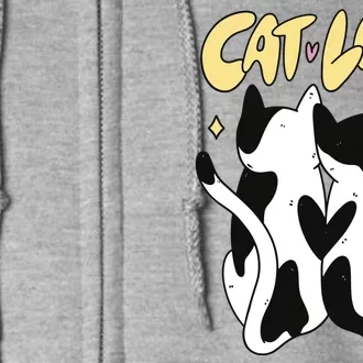 Cat Love Cute Gift Full Zip Hoodie