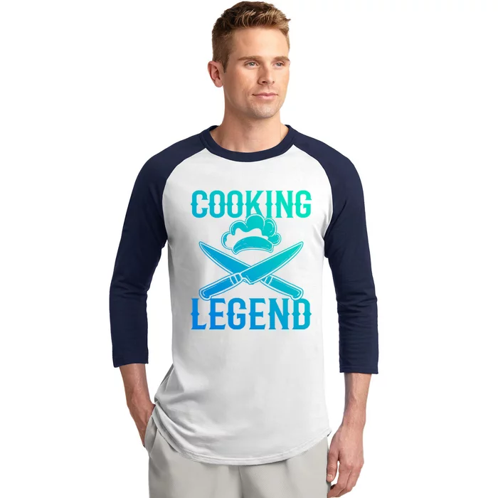 Cooking Legend Chef Cuisine Funny Gift Baseball Sleeve Shirt