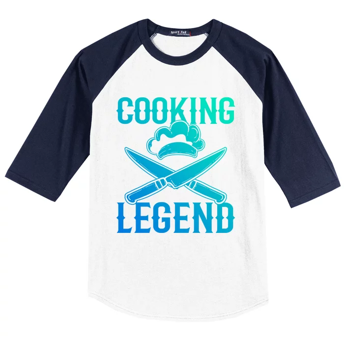 Cooking Legend Chef Cuisine Funny Gift Baseball Sleeve Shirt