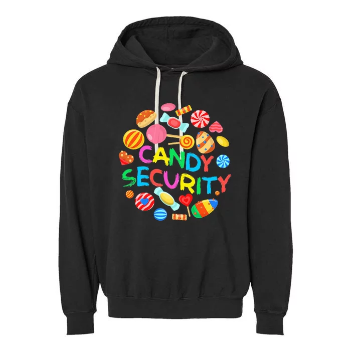 Candy Land Costumes Candy Security Candy Crew Garment-Dyed Fleece Hoodie