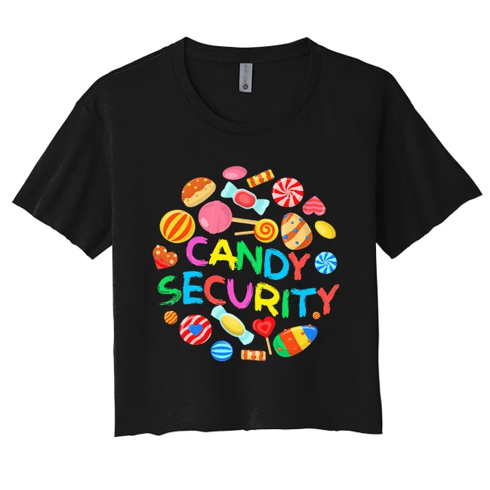 Candy Land Costumes Candy Security Candy Crew Women's Crop Top Tee