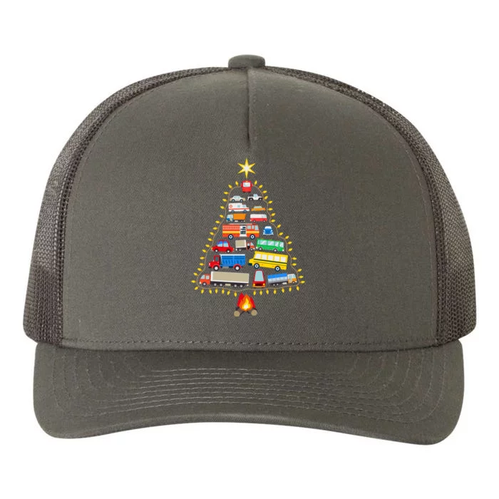 Car Lover Christmas Tree Cute Gift Yupoong Adult 5-Panel Trucker Hat