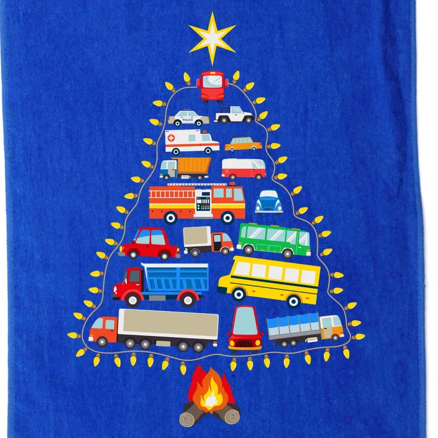 Car Lover Christmas Tree Cute Gift Platinum Collection Golf Towel