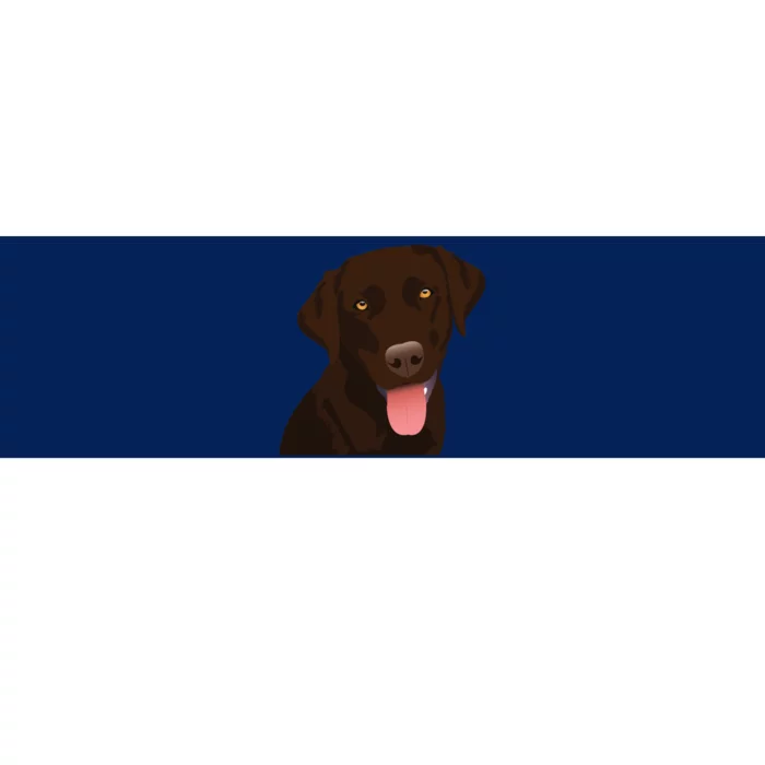 Chocolate Lab Bumper Sticker