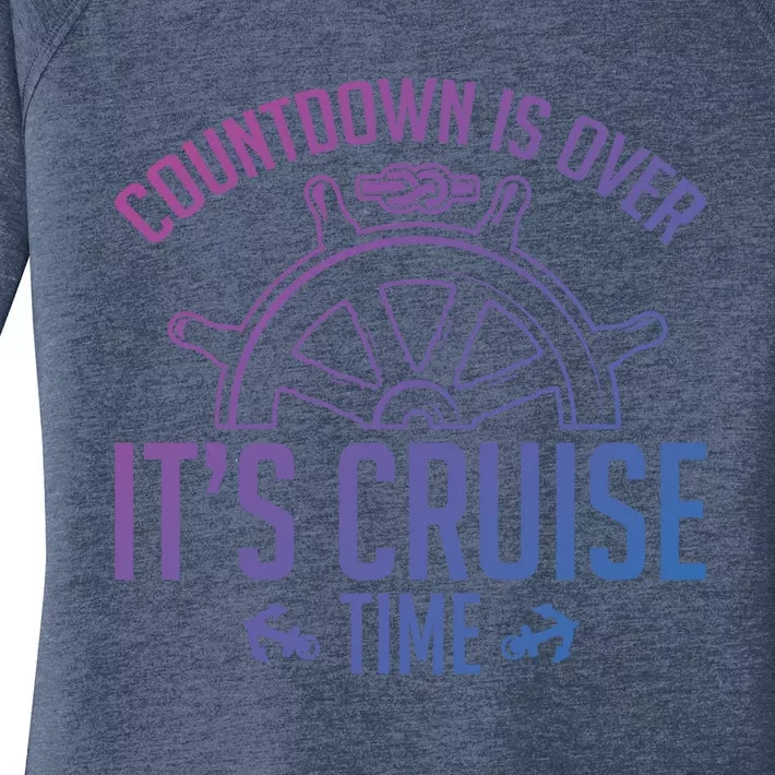 Cruise Lovers Countdown Is Over Its Cruise Time Cruising Meaningful Gift Women's Perfect Tri Tunic Long Sleeve Shirt