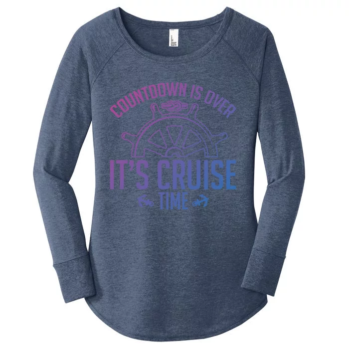 Cruise Lovers Countdown Is Over Its Cruise Time Cruising Meaningful Gift Women's Perfect Tri Tunic Long Sleeve Shirt