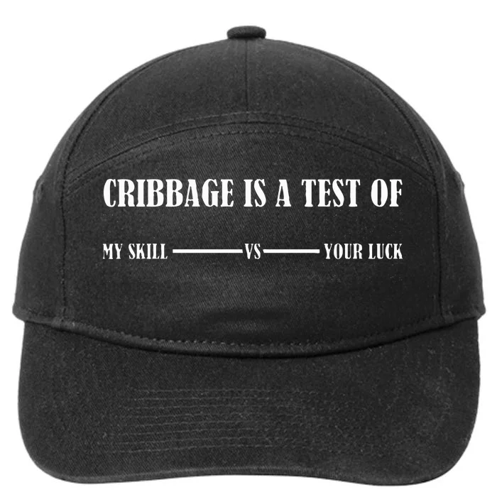 Cribbage Lover Cribbage Board Game Champion Cribbage 7-Panel Snapback Hat