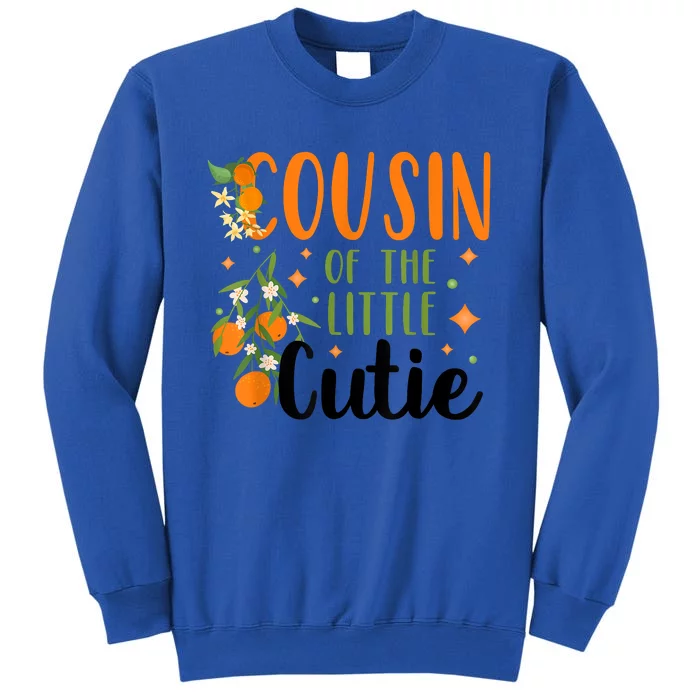 Cousin Little Cutie Baby Shower Orange 1st Birthday Party Sweatshirt