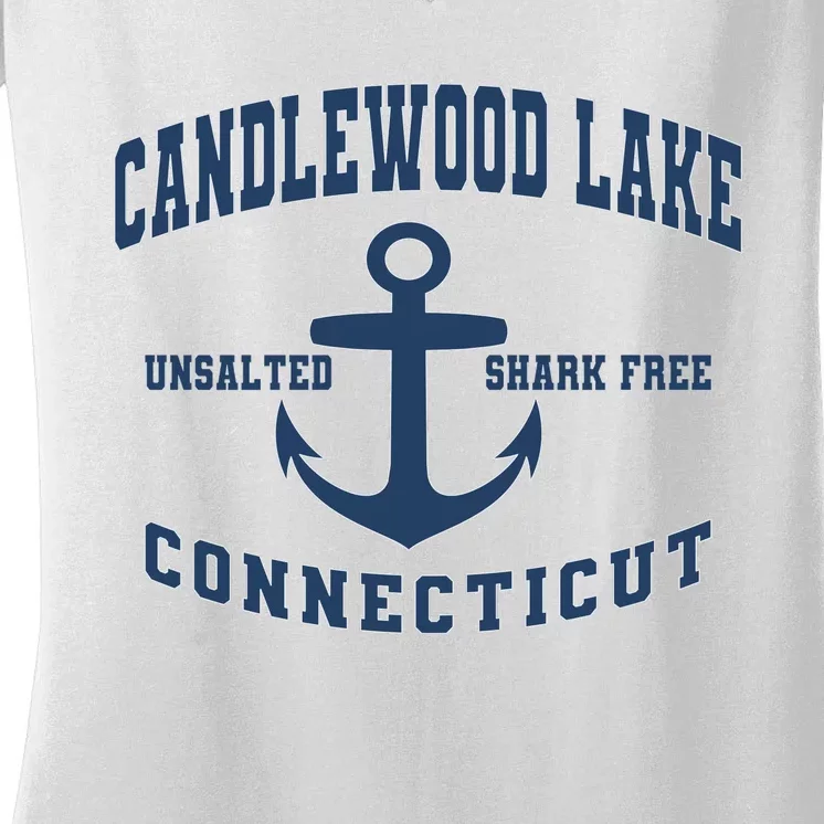 Candlewood Lake Coasters For Women Women's V-Neck T-Shirt