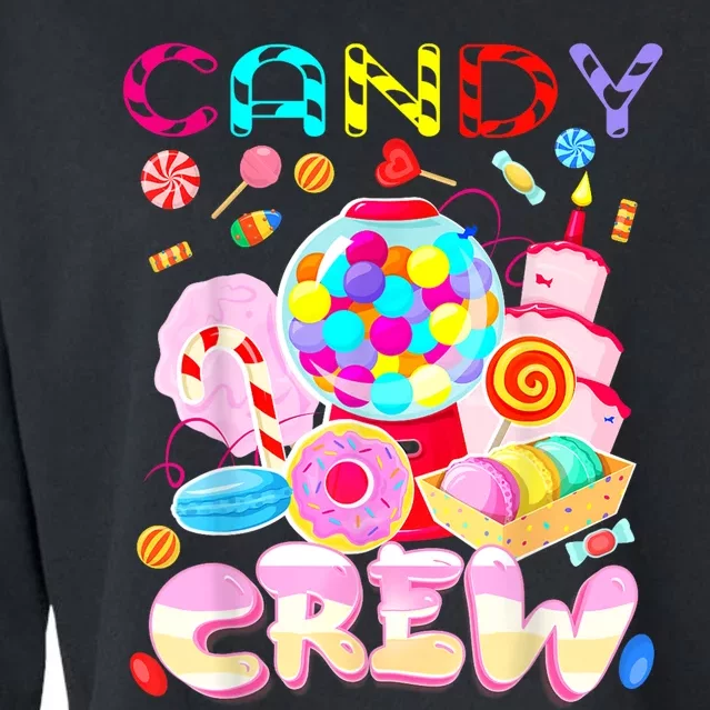 Candy Land Candy Crew Party Halloween Costumes Cropped Pullover Crew