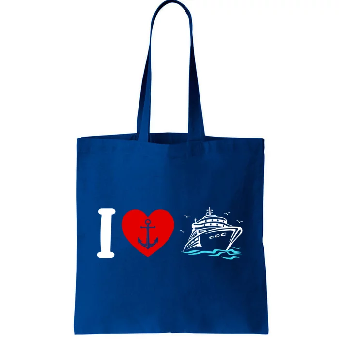 Cruising Lover Cruise Ship Vacation I Love Cruise Gift Tote Bag