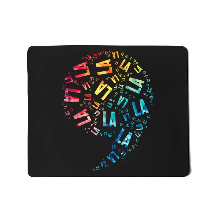 Comma La Cat Tie Dye Mousepad