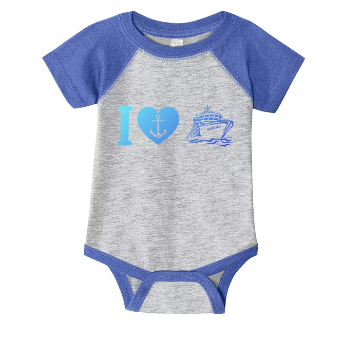 Cruising Lover Cruise Ship Vacation I Love Cruise Meaningful Gift Infant Baby Jersey Bodysuit